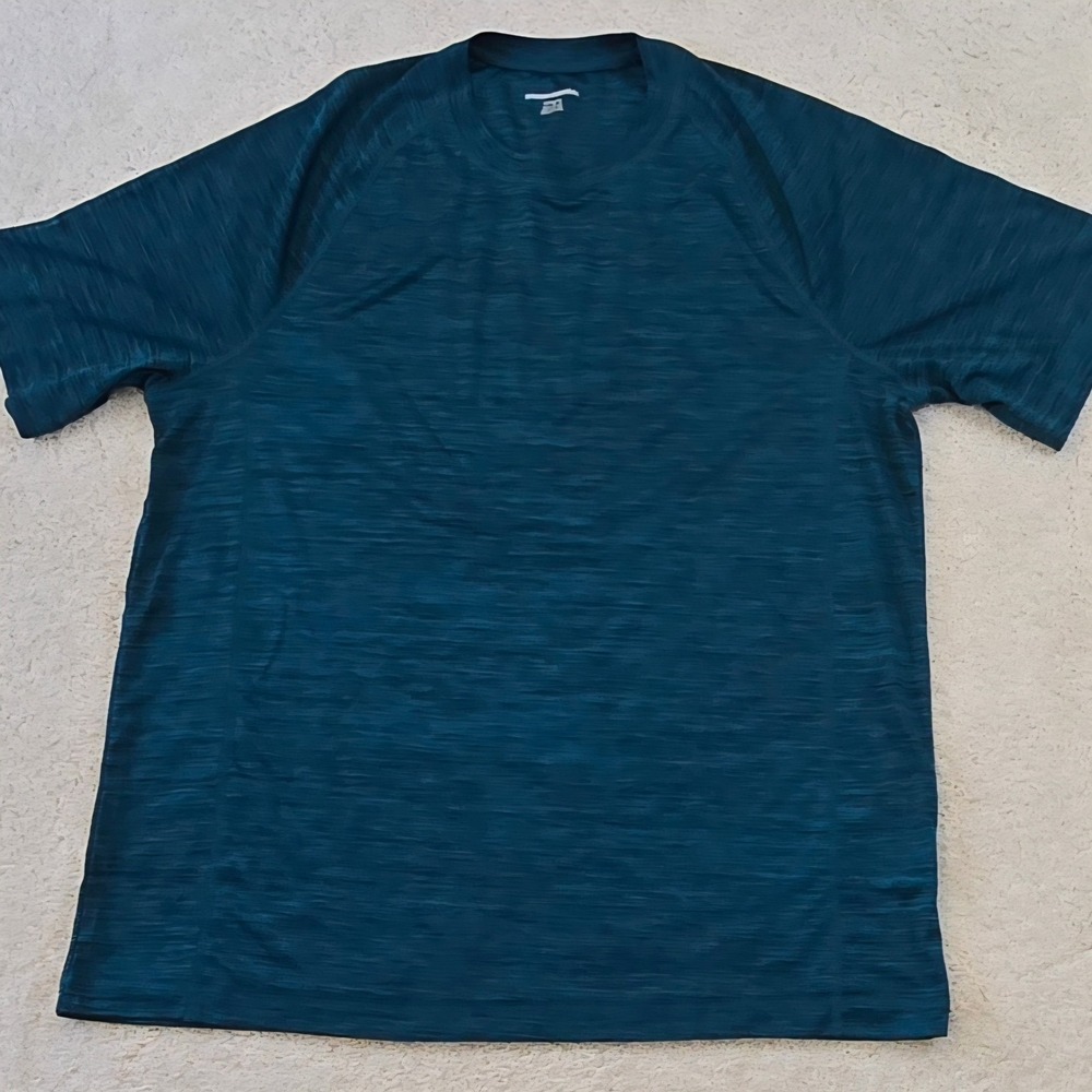 Amazon Essentials Performance Tech Tee‎ Teal Heather Men's XL